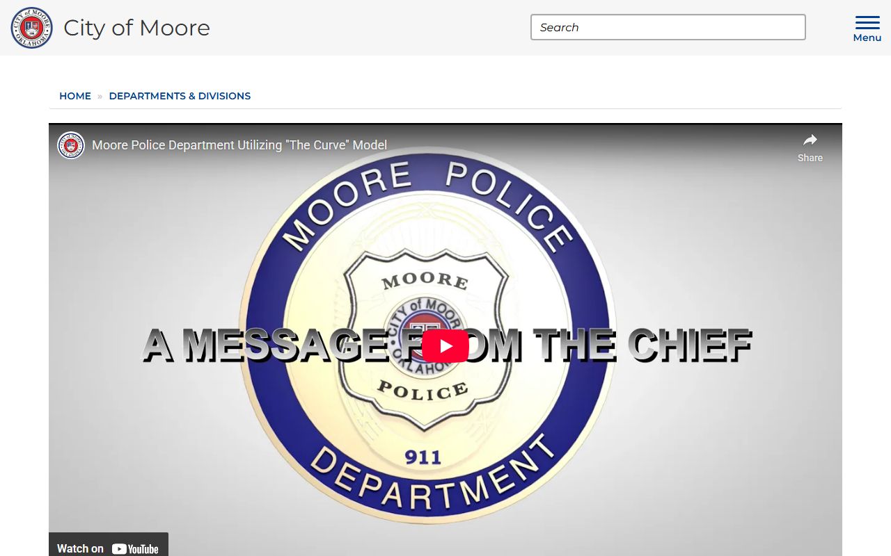 Moore Police Department jail roster records in Moore Oklahoma