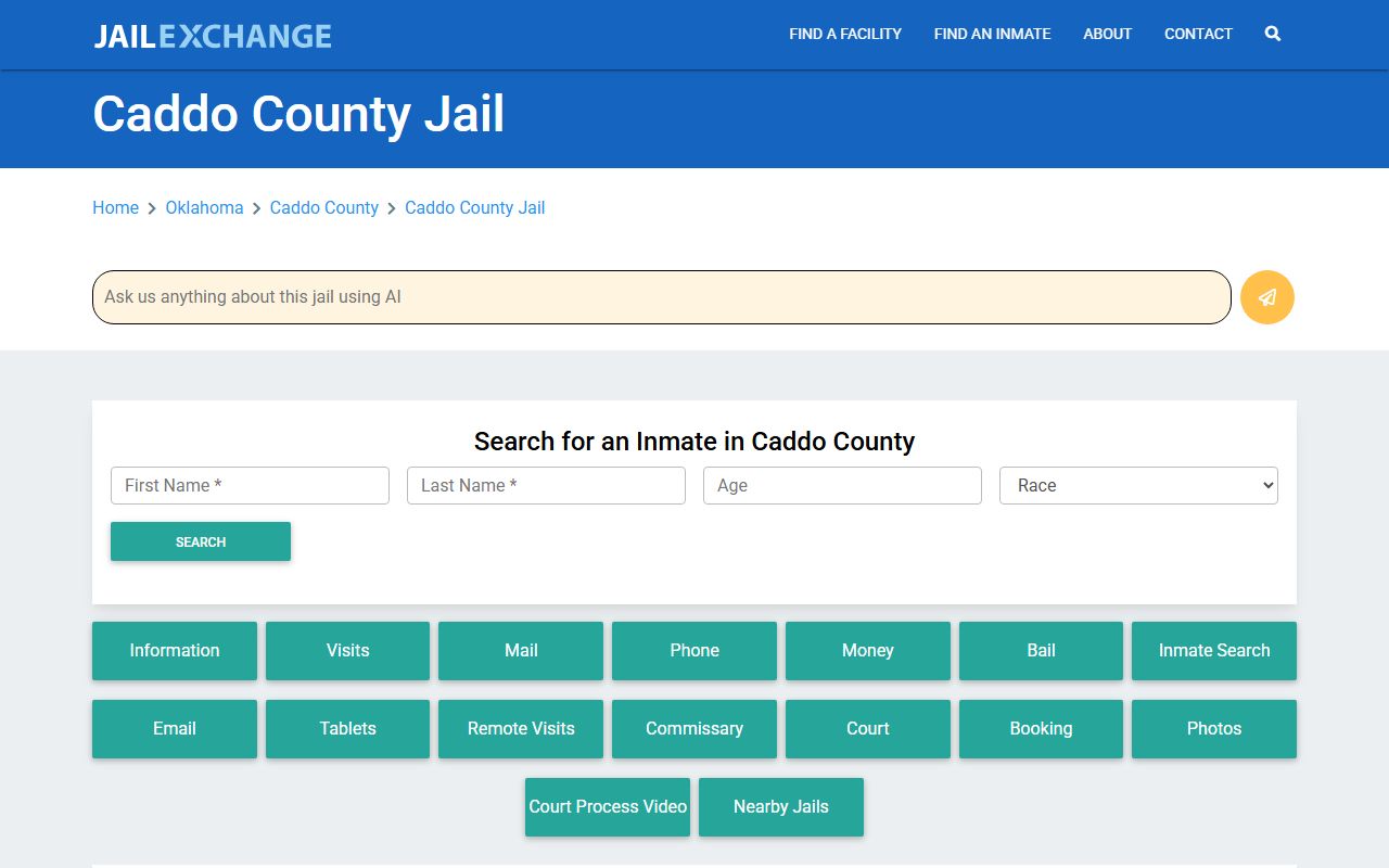 Caddo County jail roster on Jail Exchange