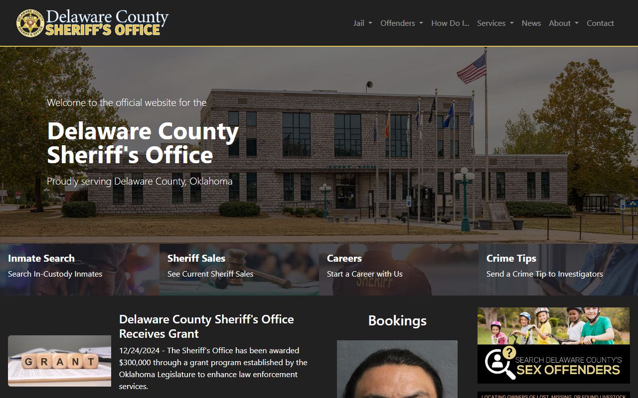 Delaware County jail roster sheriff office website