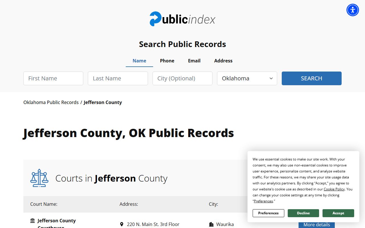 Jefferson County jail roster public records search