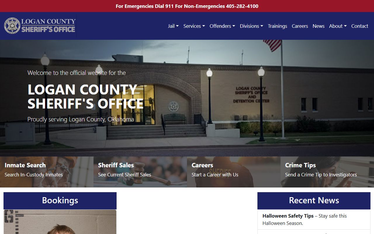 Logan County jail roster sheriff office website