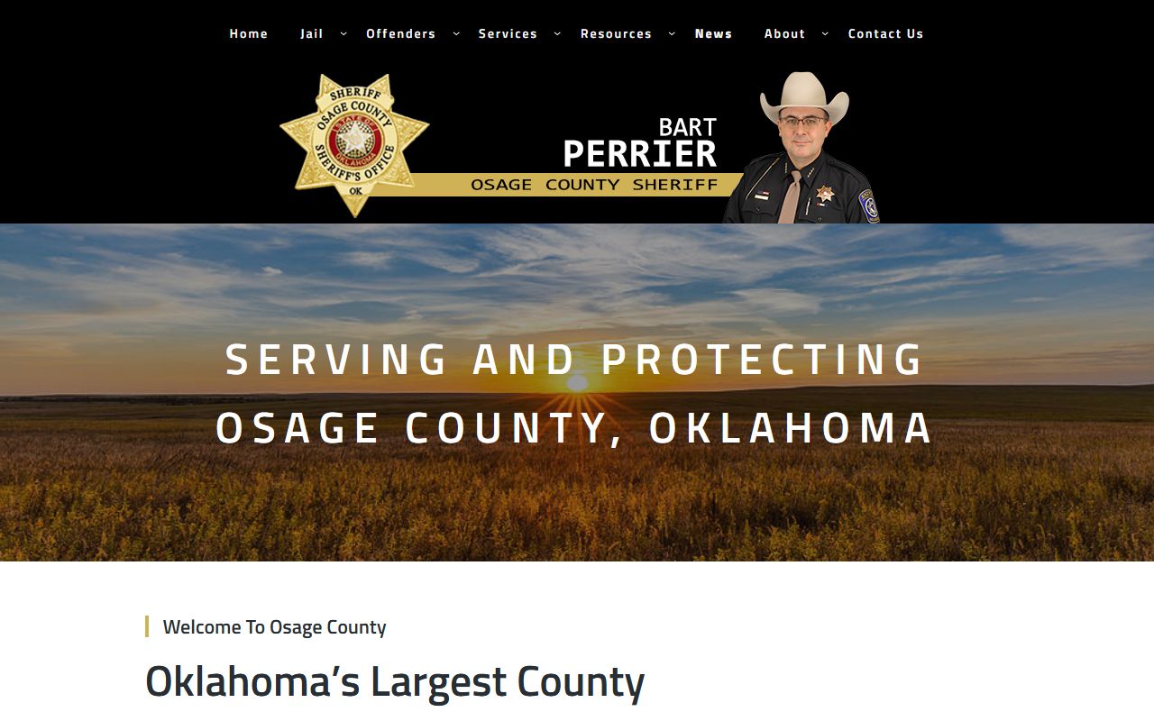 Osage County jail roster sheriff office website